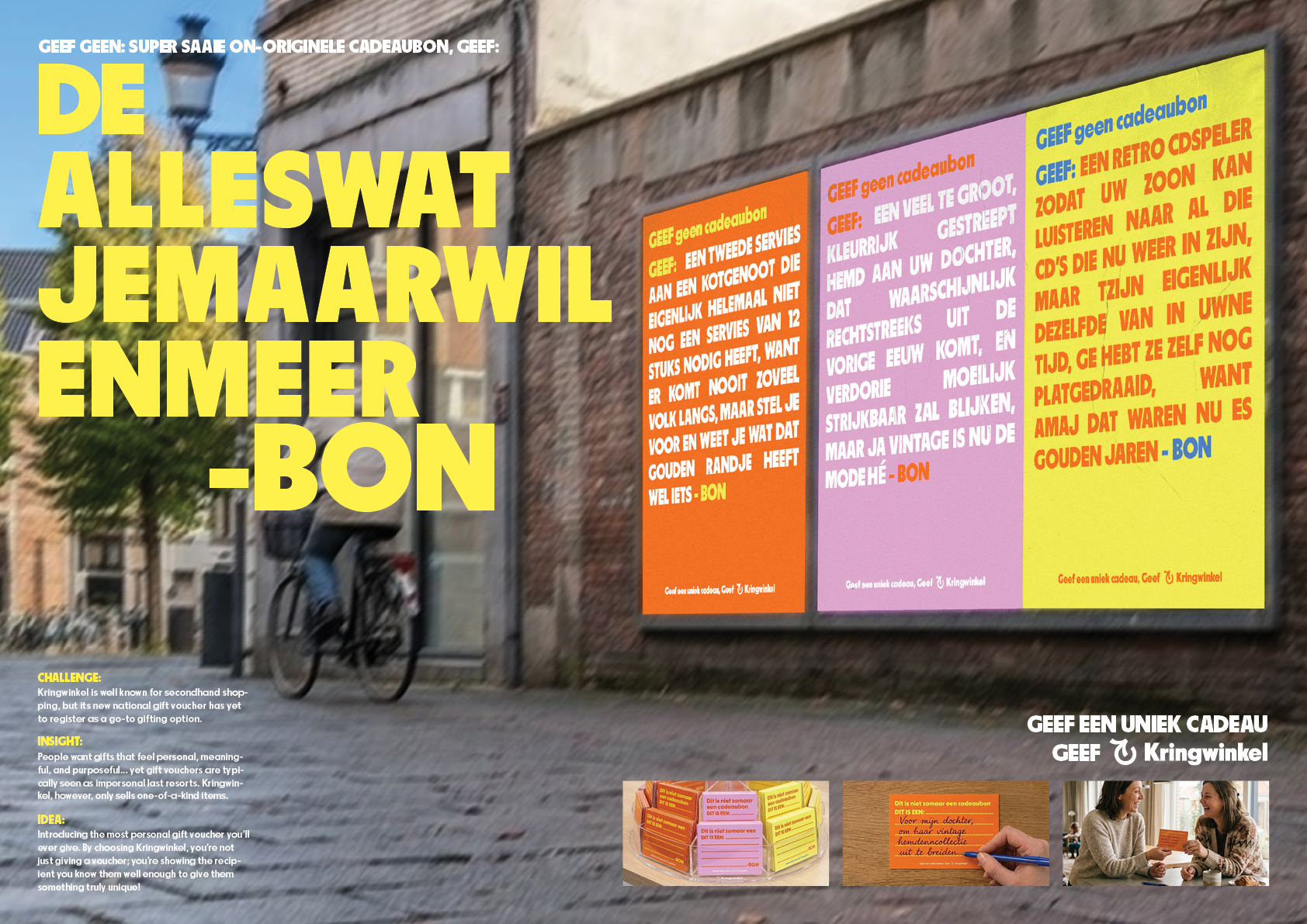 De ALLESWATJEMAARWILENMEER-BON caseboard