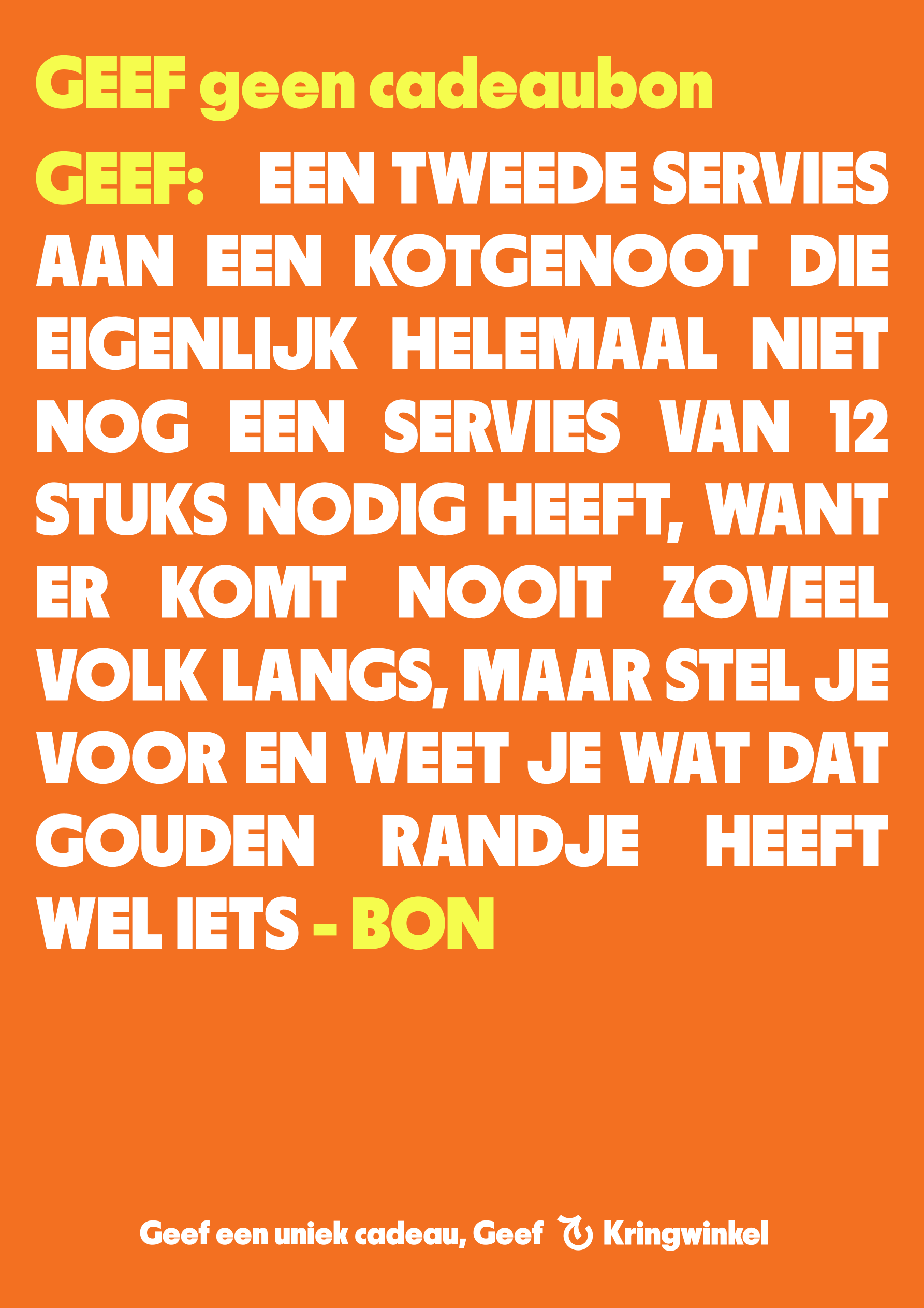Kringwinkel poster